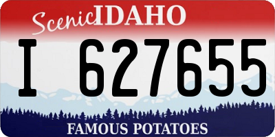 ID license plate I627655