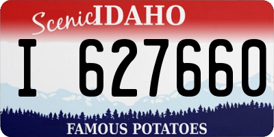 ID license plate I627660