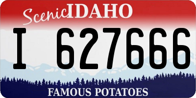 ID license plate I627666