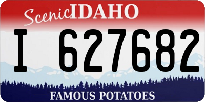 ID license plate I627682
