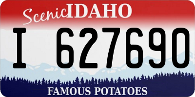 ID license plate I627690