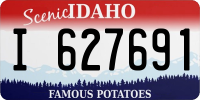 ID license plate I627691