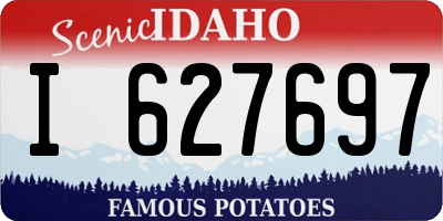 ID license plate I627697