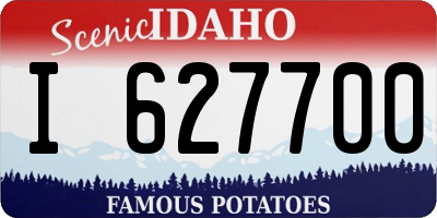 ID license plate I627700