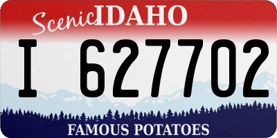 ID license plate I627702