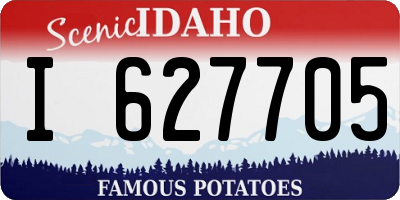ID license plate I627705