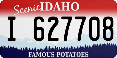 ID license plate I627708