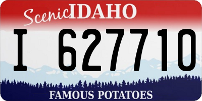 ID license plate I627710