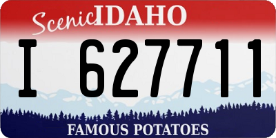 ID license plate I627711