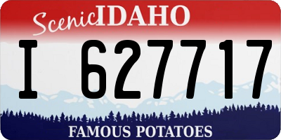 ID license plate I627717