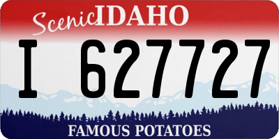 ID license plate I627727