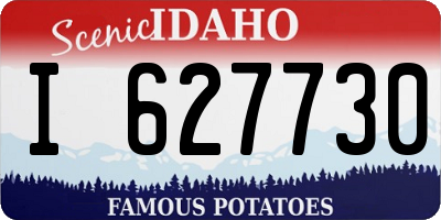 ID license plate I627730