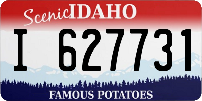ID license plate I627731