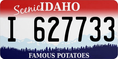 ID license plate I627733