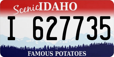 ID license plate I627735