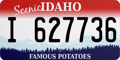 ID license plate I627736
