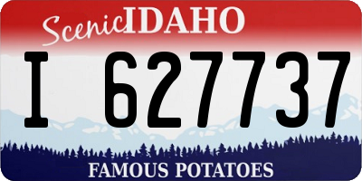 ID license plate I627737