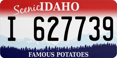 ID license plate I627739
