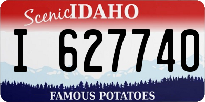 ID license plate I627740