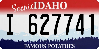 ID license plate I627741