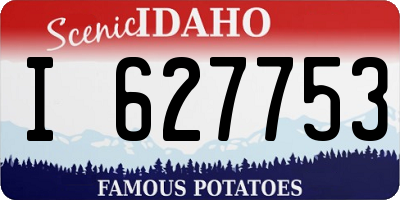 ID license plate I627753