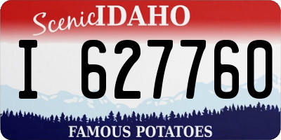 ID license plate I627760