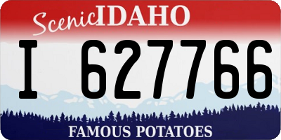 ID license plate I627766