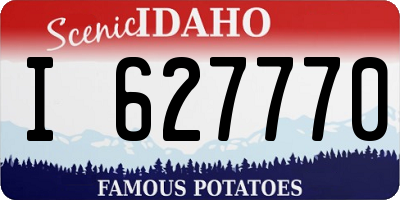 ID license plate I627770