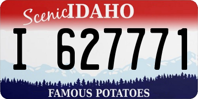 ID license plate I627771