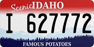 ID license plate I627772