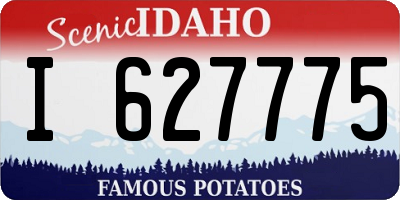 ID license plate I627775