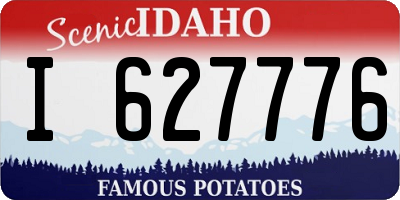 ID license plate I627776