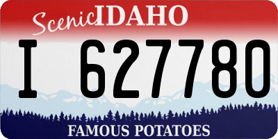 ID license plate I627780