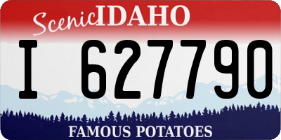 ID license plate I627790