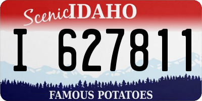 ID license plate I627811
