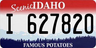 ID license plate I627820