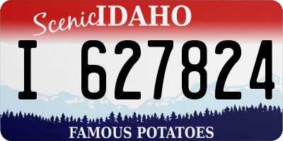 ID license plate I627824