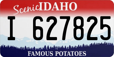 ID license plate I627825
