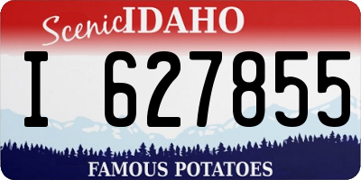 ID license plate I627855