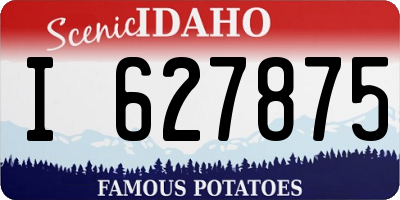 ID license plate I627875