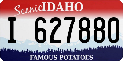 ID license plate I627880