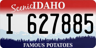 ID license plate I627885