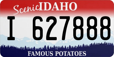 ID license plate I627888