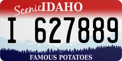 ID license plate I627889