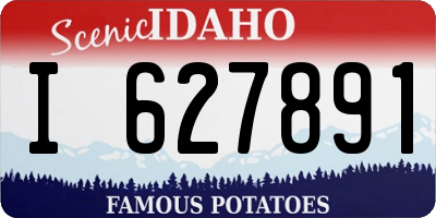 ID license plate I627891