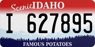 ID license plate I627895