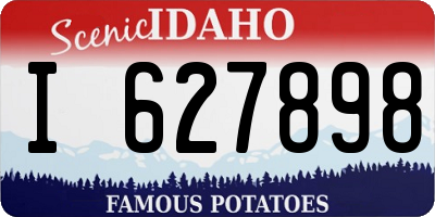 ID license plate I627898