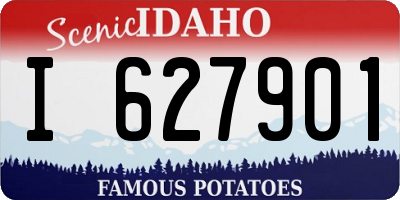 ID license plate I627901