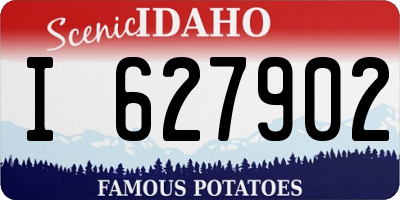 ID license plate I627902