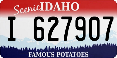 ID license plate I627907